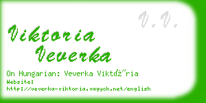 viktoria veverka business card